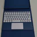 Compatible for iPad 11th 10th Generation Case with Keyboard, Folio Cover with Pencil Holder, Multi-Touch Trackpad, 7 Color Backlit, Detachable Keyboard for iPad (A16) 11th/10th Gen (Navy Blue)