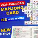 Mah Jong Cards 2026 Revision - Large Print, 4-Pack