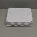 LeMotech ABS Plastic Dustproof Waterproof IP65 Junction Box Universal Electrical Project Enclosure White 7.8 x 6.1 x 3.1 inch (200 x 155 x 80 mm)