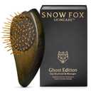Snow Fox Ghost Edition Scalp Massage and Hair Brush  Patented Deep Tissue Gua Sha for Women and Men. Supports Fascia Release, Natural Hair Growth, Scalp Health, Circulation, and Head Tension