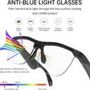 AIRMARS Smart Glasses for Men and Women, Built-in Mic & Speakers, Voice Control, Blue Light Filtering, Photochromic Lenses, UV Protection Audio Sunglasses (Photochromic)