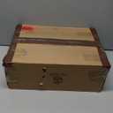 JOONEE Rattan Nightstand with Charging Station,Farmhouse Bedside Table with 2 Storage Drawer and Open Wood Shelf, for Bedroom and Small Spaces,Night Stand with Solid Wood Legs (Walnut Brown-Outlet)