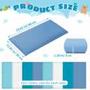 Hahafelt 8 Pack Wall Padding for Playroom Peel and Stick Headboard 23.62" x 11.81" x 1.18" 3D Anti Collision Upholstered Wall Panels Self Adhesive Headboard Panel for Protection (Blue Colors)