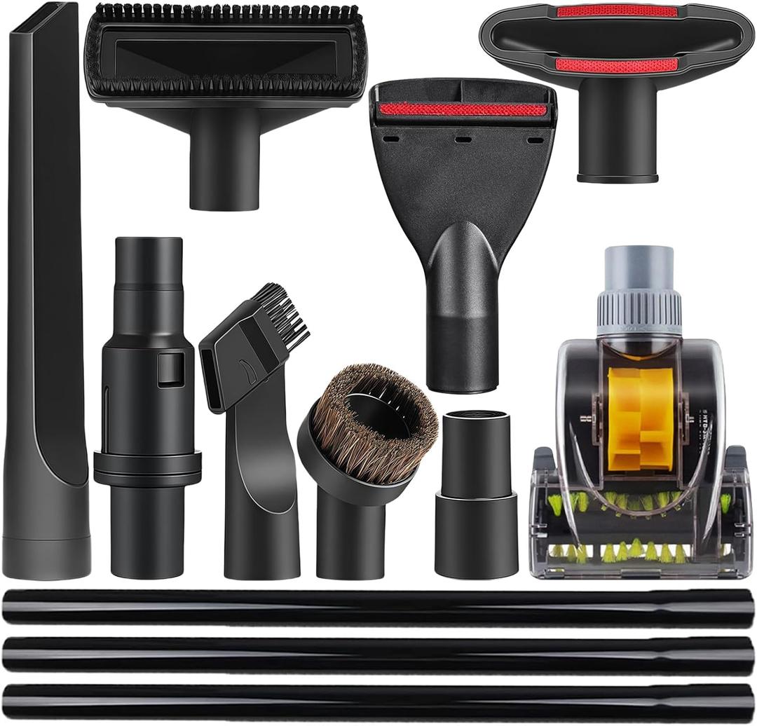 12 Pcs Vacuum Attachments Accessories for Shark Navigator Lift Away Attachments, Fit NV350 NV352 NV355 NV356E, Rotator NV500 NV501, Rocket HV301 Series Upright Vacuum, 1 1/4" (32mm) Vacuum Attachments