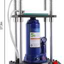 5 Ton Portable Hydraulic Heat Press Machine 4.99 x 2.99 Inch Dual Heating Plates with Dual Temperature Controllers LED Screen