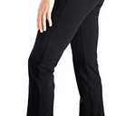 Yogipace,Belt Loops,Women's Regular Straight Leg Yoga Dress Pants, Size: L