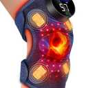 Upgraded 2.0 Red Light Therapy Knee Brace - Knee Massager with 4 Vibration Areas, Cordless Controller, Near Infrared Red Light Therapy Heated Device for Knee Elbow Shoulder