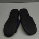Mens Open Toe Slippers, Comfy Supportive Foam Bedroom Slide Slippers, Non-Slip Indoor House Shoes (9-10, Navy)