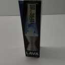 Lava Lamp Magma with Beautiful Colors 4 x 16 in (Blue, Silver Base) US Plug