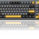 SOLAKAKA SK90 75% Wireless Gaming Keyboard  4000mAh TriMode (BT5.0/2.4G/USBC) Cute Creamy Gaming Keyboard with Number Pad, Media Knob, RGB Backlit, Quiet Keys Silent Office Keyboards for PC MAC