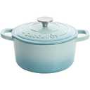 Crock-Pot Artisan Round Enameled Cast Iron Dutch Oven, 5-Quart, Aqua