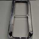 2x 4x6 Headlight Bezel with 12" Amber Lens LED Amber Light, Chrome Housing Replacement for Kenworth T800/T600/T400, Peterbilt 379/378, Freightliner FLD & Classic XL Semi Trucks DOT Compliant