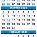 House of Doolittle Recycled Three-Month Format Wall Calendar, Vertical Orientation, 12.25 x 26, White Sheets, 14-Month (Dec-Jan): 2022-2024