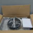 3-Light Ceiling Light Fixture, Black and Gold Semi-Flush Mount Chandelier with Geometric Metal Shade, Farmhouse Industrial Lighting for Kitchen Living Room Bedroom Hallway Foyer, E26 Base