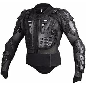Motorcycle Full Body Armor Protective Jacket Guard ATV Motocross Gear Shirt Black Size XL