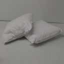 Oubonun 18 x 18 Outdoor Pillow Inserts (Pack of 2) - Square Waterproof Throw Pillow - Decorative Throw Pillows Insert for Couch Sofa Bed Patio Furniture - White Pillow