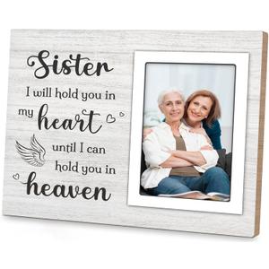 Loss of Sister Sympathy Gifts, In Loving Memory Picture Frame, Memorial Remembrance Condolences Gifts for Loss of Sister, Memorial Picture Frame Fits 4x6 In Photo