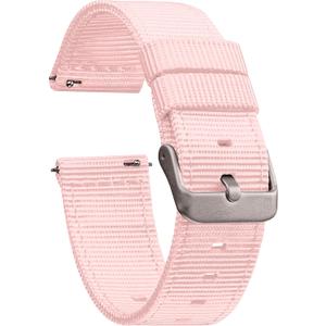 GadgetWraps 19mm Nylon Watch Band Strap with Quick Release Pins Compatible with Letscom, Letsfit, Tissot - 19mm Nylon Watch Band (Pastel Rose, 19mm) (19mm Width)