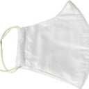 Cotton Face Cover with Filter Pocket (White)