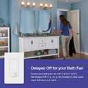 Lutron Maestro Motion Sensor Light Switch w/ Wallplate for Bathroom, Garage, Laundry Room, Any Bulbs, Occupancy Vacancy Sensor, Single-Pole, MS-OPS2HW-WH, White (1 Pack)