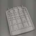 Munchkin Fold Baby Bottle Drying Rack - Compact Design Folds Flat for Easy Storage, White/Grey (1 Count (Pack of 1))