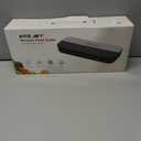 Food Sealer Vacuum Sealer-Tempered Glass Stainless Steel panel, LED Touch Control, Digital Display, Pulse/Moist/Dry/Seal/External Suction Modes, Includes 30 Vacuum Bags & Built-in Cutter (Black Gray)