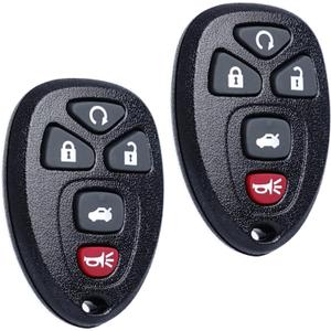 Key Fob Remote Replacement Fits for Chevy Impala 2006 2007 2008 2009 2010 2011 2012 2013 Cadillac DTS Buick Lucerne 2006-2011 Chevrolet Monte Carlo 2006-2007 Keyless Entry Remote Start Control