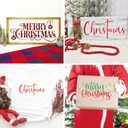 Merry Christmas Stencils for Painting on Wood Signs Reusable Small and Large Merry Christmas Stencil for Door Hanger Doormats Home Canvas Crafts Wall Holiday (Merry8)