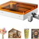 xTool M2 20W Color Craft Laser Engraver, with Dual Cameras, CMYK Inkjet Printer, RA3 Lite Rotray, Class 1 Enclosed Safe Laser Engraving Machine for Wood, Leather, Felt, Fabric, Paper, DIY Crafts