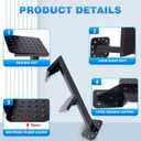Boat Trailer Steps with Safety Handle 3 Steps Non-Slip Surface