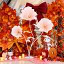 Large Giant Flowers Artificial Silk Flower: Big Fake Flower for Decoration Wedding Reception Essential Decoration 5.58ft 3D with Stems and Stands Party Banquet Background Home Decor Champagne