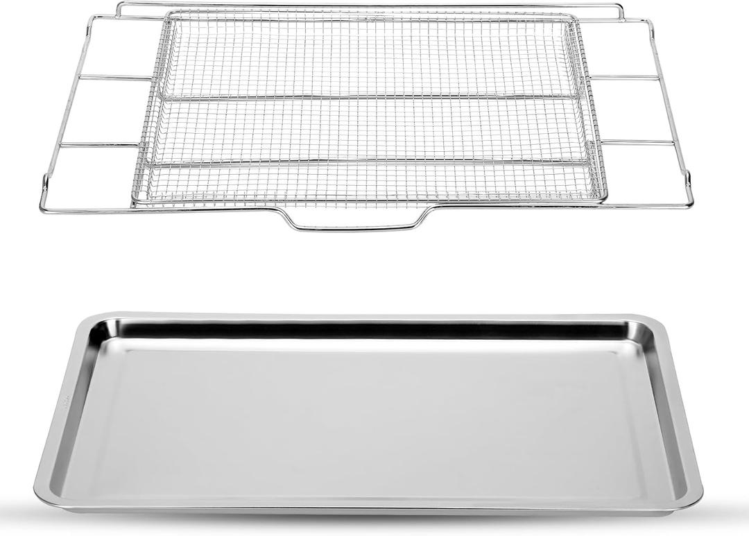 New upgrade Air Fry Tray for 30" Oven with Drip Pan, Compatible with Frigidaire Wall Ovens, Ranges, and Wall Oven/Microwave Combinations