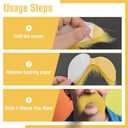 Yellow Mustache and Eyebrows for Adults, Novelty Yellow Fake Beard and Eyebrows, Cosplay Halloween Costume Accessories Funny Party Favor Men Women
