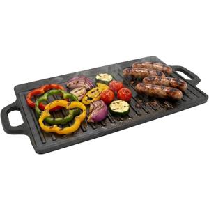 Reversible Pre-Seasoned Camping Cookware for Grilling, Frying, and Outdoor Cooking – Durable and Versatile Skillet Pan