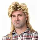 Mullet Wigs for Men Joe Dirt Emo Wig 80s 90s Costumes Fancy Party Accessory Cosplay Wig Halloween Man x (Light Blonde)