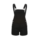 Womens Ripped Skinny Jeans Distressed High Rise Women Loose Denim Bib Hole Pants Overalls Jeans Denim Shorts M Black