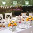 Qunclay 12 Pcs Graduation Box Table Centerpieces 7 Inch Wildflower Paper Flower Boxes Table Decor Class of 2026 Congrats Grad Party Supplies for High School College Grad Celebration Prom Decoration