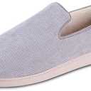 isotoner mens Indoor/Outdoor Breathable Diamond Corduroy Slippers With Memory Foam Comfort.13-14