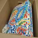 Patio Chair Cushions 19 x 19 x 3 Inch, Outdoor Cushions for Patio Furniture, Water Repellent Outdoor Seat Cushions with Straps Garden Sofa Couch Pads, Set of 2, Paisley Multi