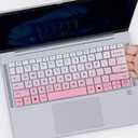 Keyboard Cover Skin for 2025 2024 HP EliteBook 1040 G11 14 Inch, HP EliteBook 640 645 G11 14 Laptop Protector(Not Fit 1040 640 645 G10), Gradual Pink