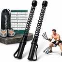 2PCS Ropeless Battle Ropes for Home Gym, Portable Cordless Workout Ropes with Gloves, Bag & Tutorial, Low-Impact HIIT Fitness Equipment for Full Body Cardio and Strength Training