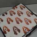 FEIFEIYU Foldable Storage Bag Organizers with Handles and Zipper – Cute Basset Hound Pattern Soft Fabric Organizer Box for Clothes, Blankets, Toys & Closets. One Size