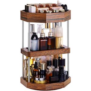 Homde Makeup Organizer 360 Degree Rotating Cosmetic Storage Display Perfume Organizer Cologne Organizer