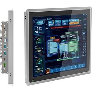 15 inch Industrial Embedded Panel PC, 10 Point Capacitive Industrial Touch Screen Panel Computer, 2xUSB3.0,HDMI,2xRS232,2xLAN (J6412, 8GB RAM 128GB SSD)