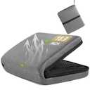 Airplane Seat Cushion Portable Travel Cushion for Comfort Foldable Stadium Pad with Breathable Fabric Seat Pad Perfect for Long Flights, Office, Camping, Bleacher (Plus Size – 18.9'')