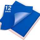 HTVRONT Blue Permanent Vinyl - 12 Pack for Cutting Machine - 10 Sheets 12" x 12"& 2 Transfer Tape Sheets for Party Decoration, Sticker, Craft Cutter, Car Decal (Glossy)