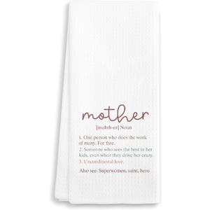 2 x Mother Unconditional Love - Decorative Kitchen Towel 16"x24" - Hand Towel for Moms Bathroom, Gifts for Mother's Day, Birthday, Christmas, etc.(024)