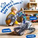 SMILESSKIDDO Science Kits for Kids Age 8-12 - 137 Pcs STEM Toys for Ages 8-13 with Hydraulic Grab, Teen Boys Gift Ideas Crane Toy, Teenage Engineering Kit Construction Vehicle Toys