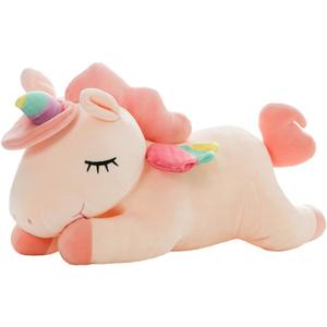 hitoshe Unicorn Stuffed Animals, Soft Unicorn Plush Hugging Pillow Toy Gifts for Kids (Pink, 12 in)