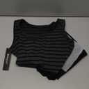 Allegra K Casual Dress for Women's Summer Striped Patchwork Square Neck Sleeveless A-Line Midi Dress, Large